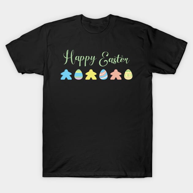 Easter Egg Meeple Happy Easter Board Gamer T-Shirt by Shadowisper